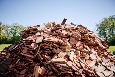 Dach der Ferme des Gadelles