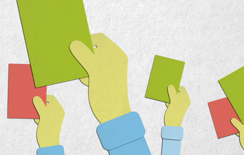 Illustration Abstimmen